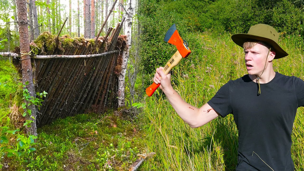 Overleven op een onbewoond eiland zonder eten - Solo Survival #1