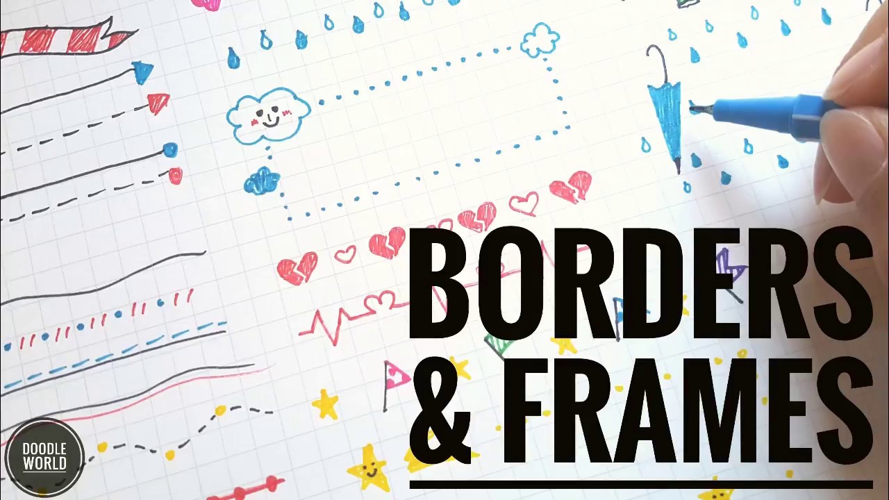 how to draw borders for your planner/bullet journal