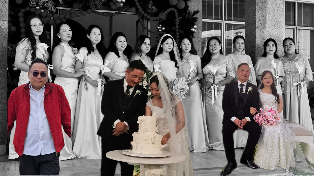 Attending a fren's wedding#Aien&Tali#Dimapur#Ao Baptist Church