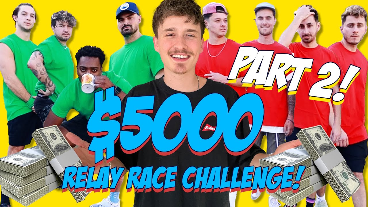 FIRST TEAM TO FINISH RELAY RACE WINS $5,000!! (PART 2)