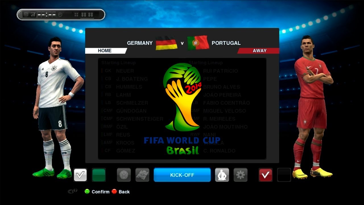 PES 2013 - Copa do Mundo da FIFA Brasil 2014 - Alemanha x Portugal [Fase de Grupos]