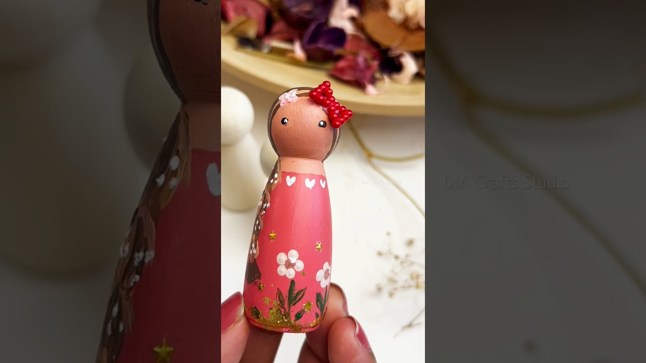 Pegdoll painting #peg #creativeart #woodenpainting #peggydollpainting #shirts