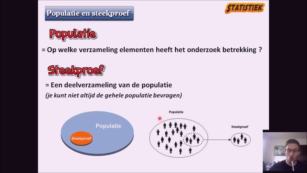 Statistiek: 2. Populatie en steekproef