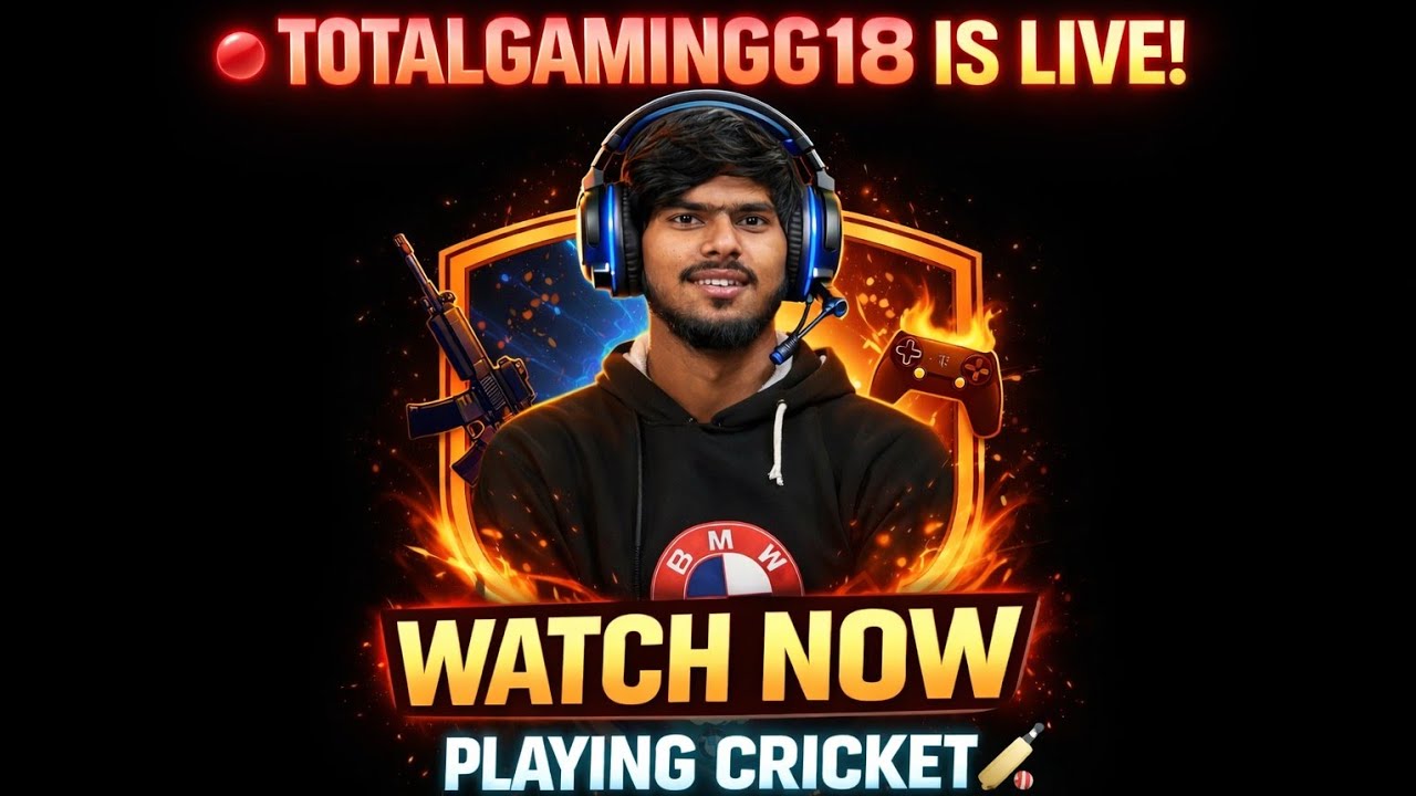 Playing real cricket in phone || totalgamingg18 is live watch now