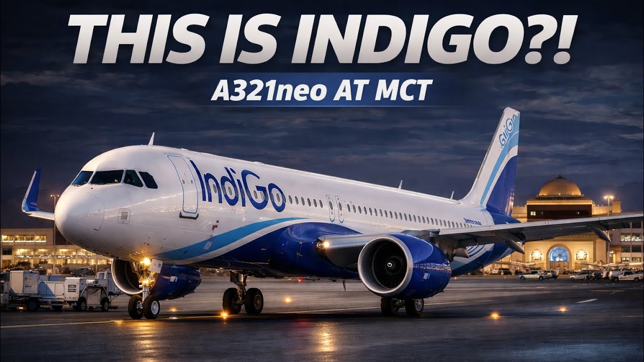 This IndiGo A321neo Looks Too Good 🔥 | Landing at Muscat Airport