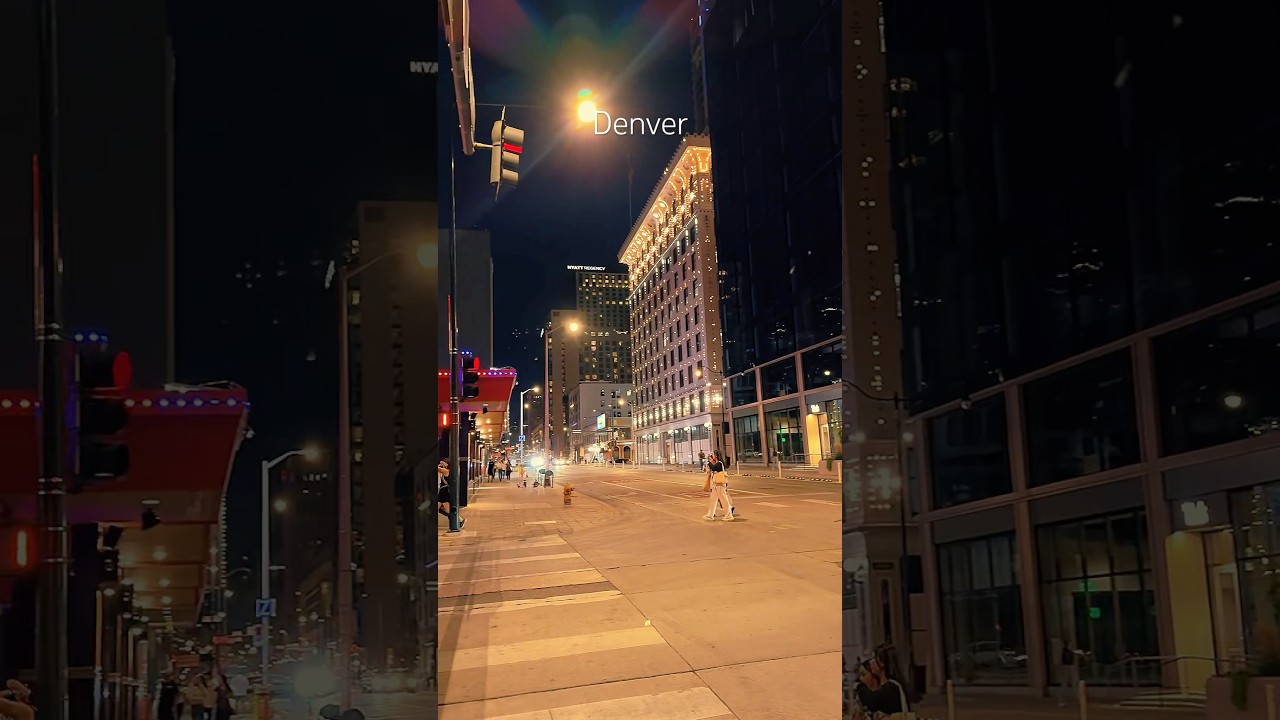 Denver at night #usa #denver #colorado #denvercolorado #denverdowntown #usatravel #usacity #night