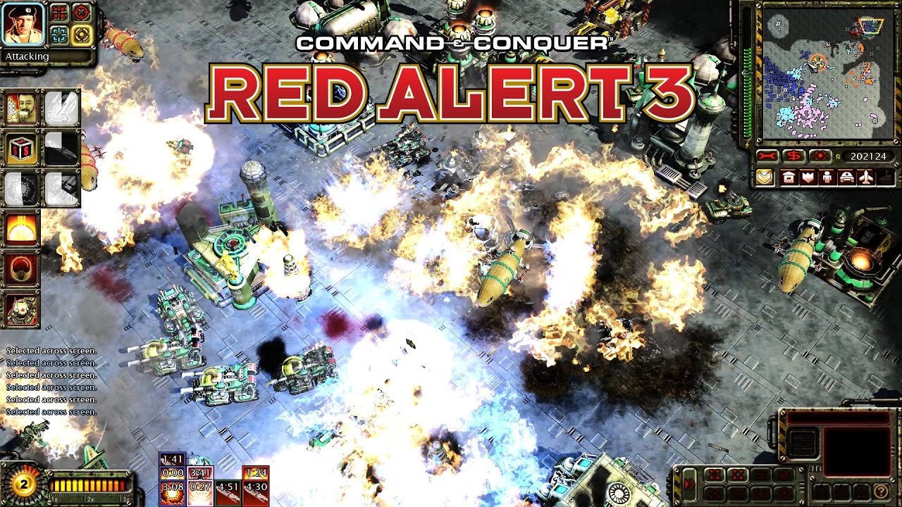 Red Alert 3 World in Conflict MOD Soviet NKVD Force Full Map Air Surface Bombardment | No Survival!