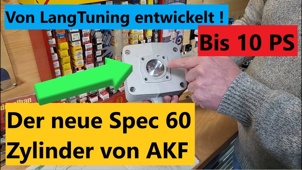 Der neue AKF Spec 60 Zylinder für Simson ! Bis 10 PS