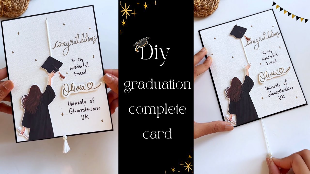 DIY Graduation Card 🎓 | Elegant & Meaningful Handmade Gift Idea 💌 | Full Tutorial for Beginners