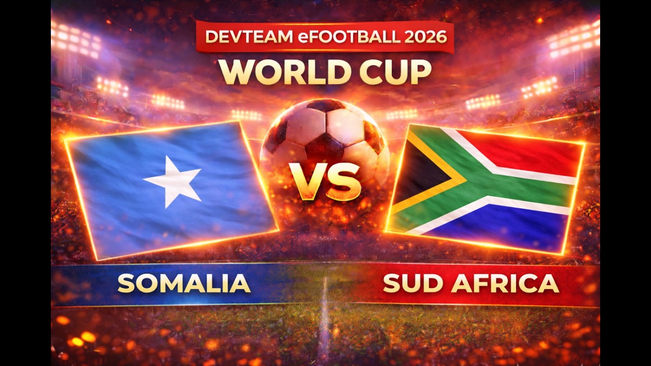 Somalia vs Sud Africa | Mondiale Devteam 2026 | 17 | Gruppo B CAF | #somalia #southafrica #worldcup
