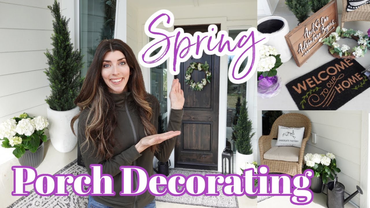 SPRING PORCH DEACORATE WITH ME 2022 / Porch Decor Ideas + Garden Update