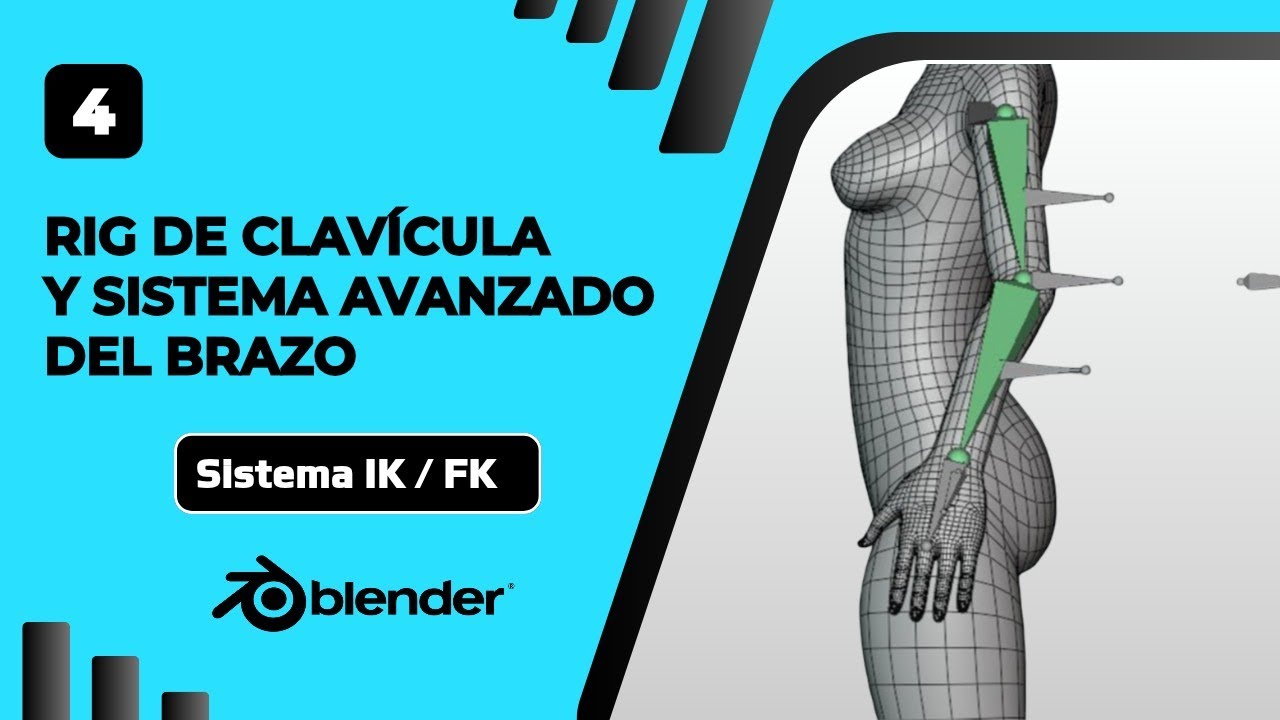 ✅Tutorial de Rig CLAVÍCULA y Sistema Avanzado BRAZO en Blender