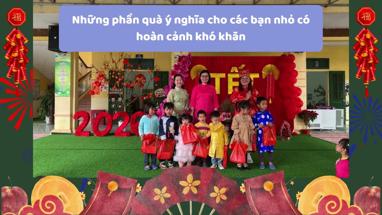 Bé vui đón Tết Nguyên Đán 2026 ￼của cô và trò trường Mầm non Tam Thanh