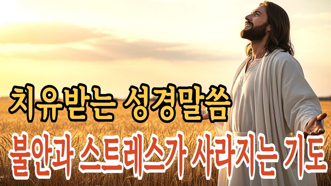 치유받는 성경말씀 불안과 스트레스에서 벗어나는 기도ㅣ성경말씀ㅣ말씀묵상ㅣ기독교 명언ㅣ기독교