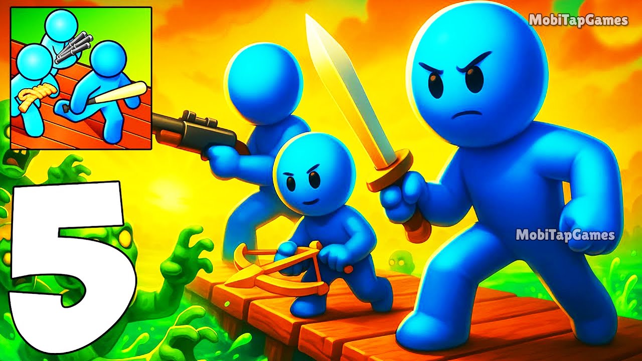 Zombie Raft - Gameplay Walkthrough Part 5 - Raft Evolution by Zombie (iOS, Android)
