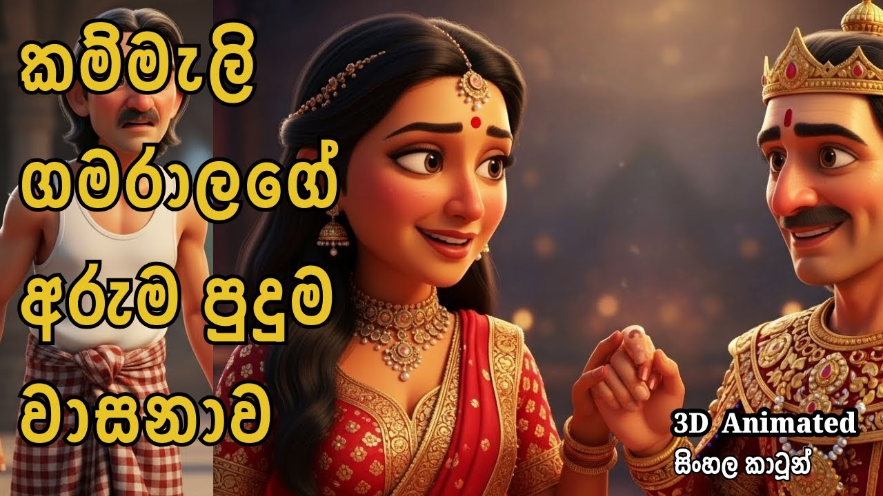 කම්මැලි ගමරාලගේ අරුම පුදුම වාසනාව | සිංහල කාටූන් 