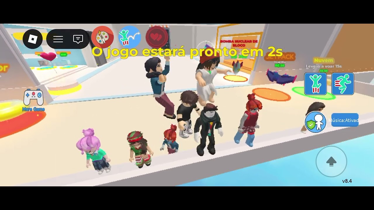 Jogando Roblox