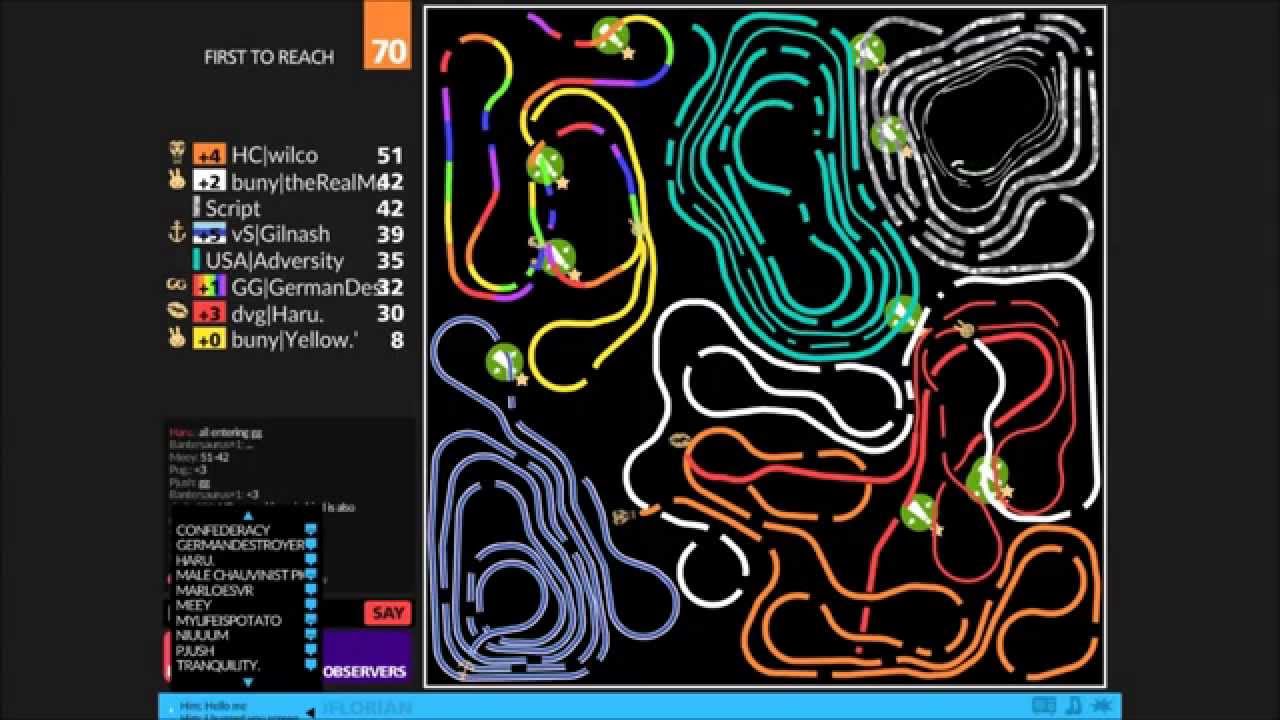 [Curve Fever] FFA 8 Player Thin Finals