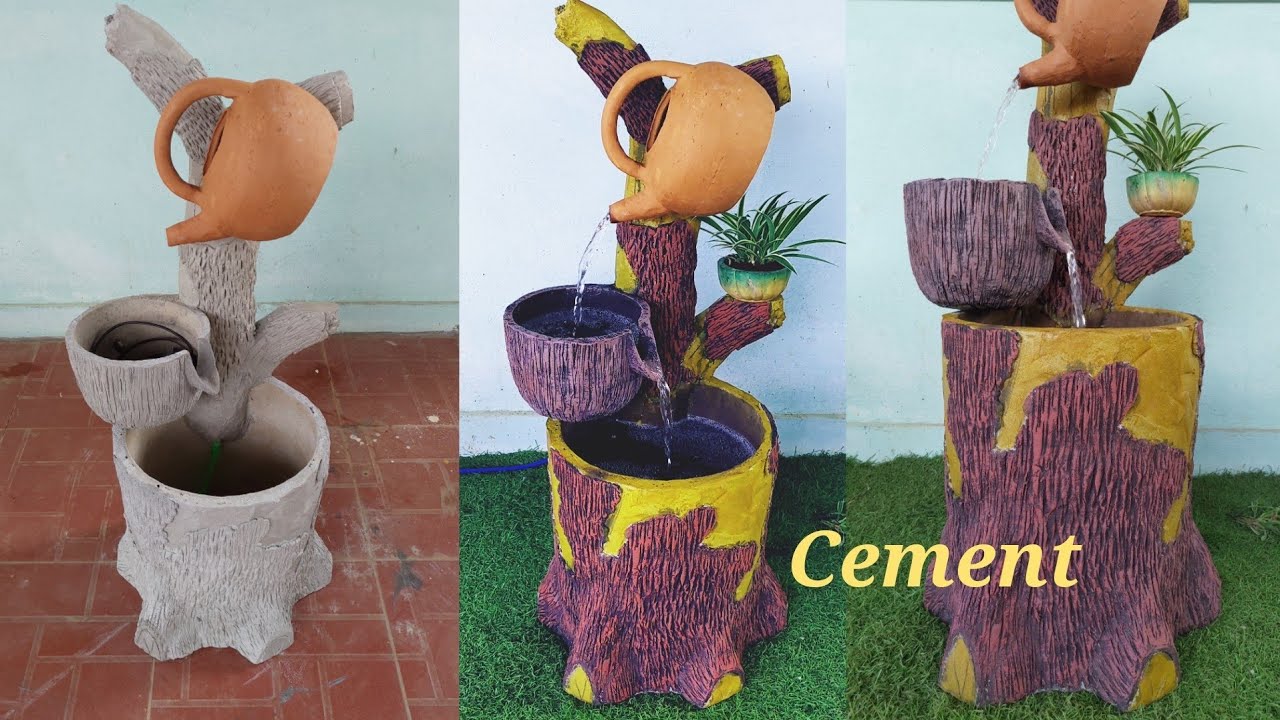 See what I do a tree stump waterfall made easy