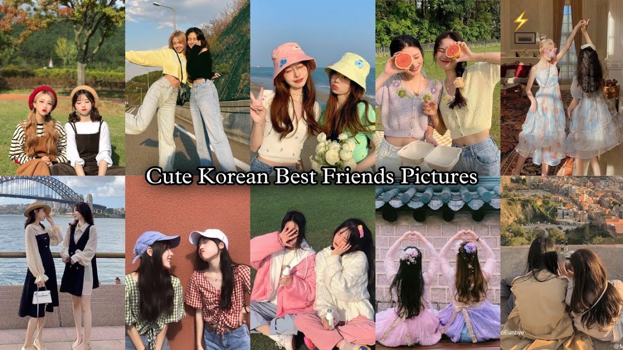 Cute korean best friends dpz | Best friends photoshoot ideas | Best friends whatsapp, insta & fb dpz
