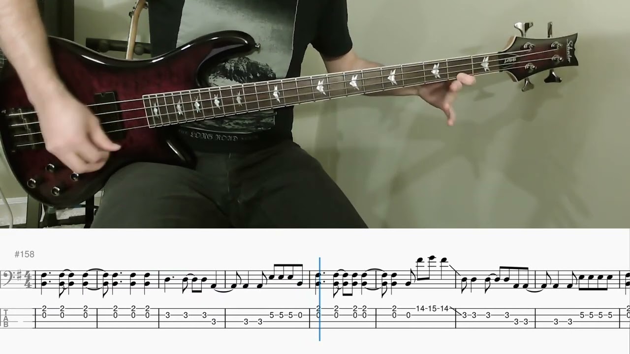 Isis - Grinning Mouths (bass cover with tab)