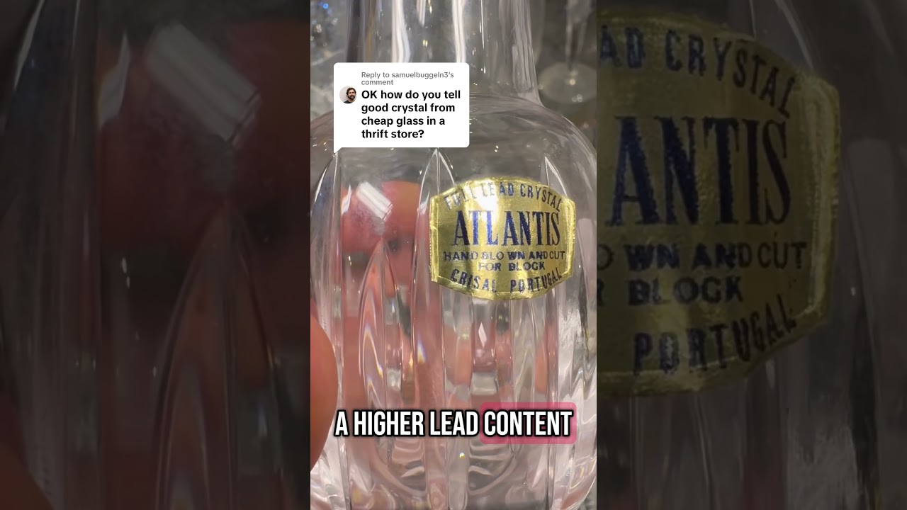 How to spot expensive glass at a thrift store