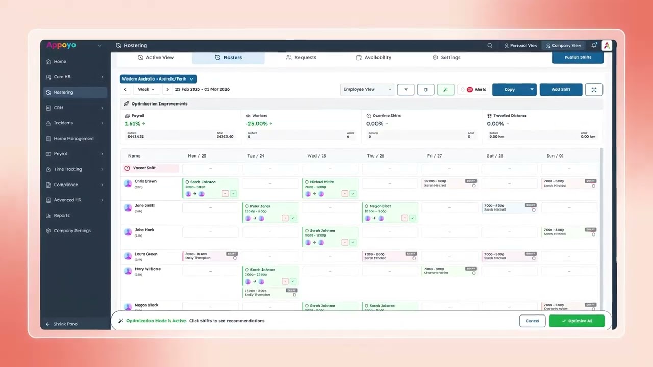 Appoyo Demo | AI-Powered HR, Care Management, Incident Management & Payroll