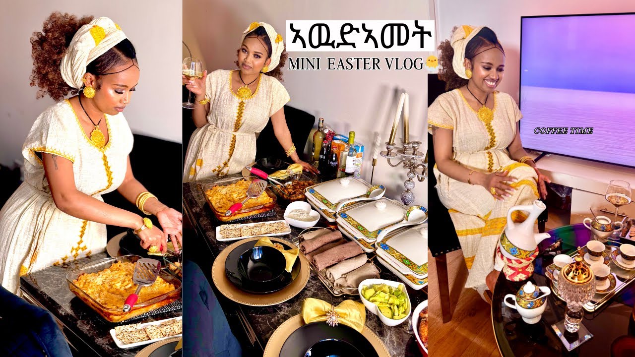 ኣዉደኣመት ምስ መሓዙተይ, EASTER WITH MY  FRIENDS. church,cooking, lunch, coffee time,