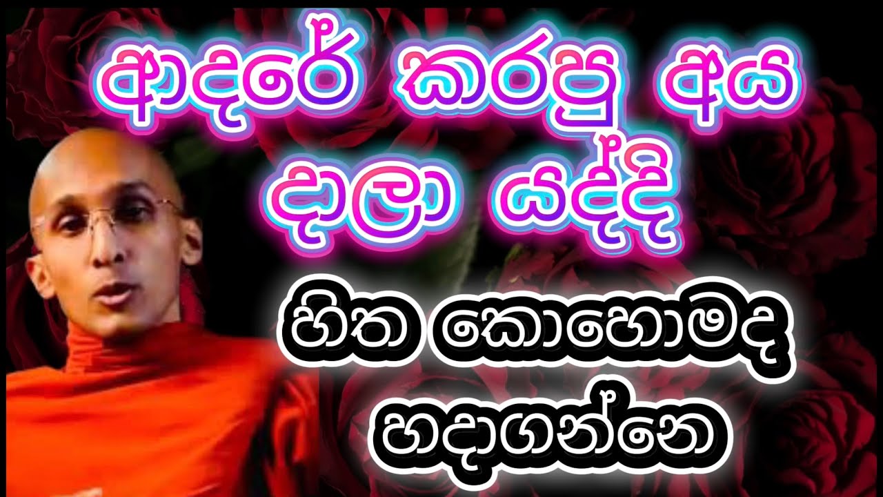 අවංකව ආදරේ කරපු කෙනෙක් දාලා ගියාද? Ankubure Amithadeepa Thero