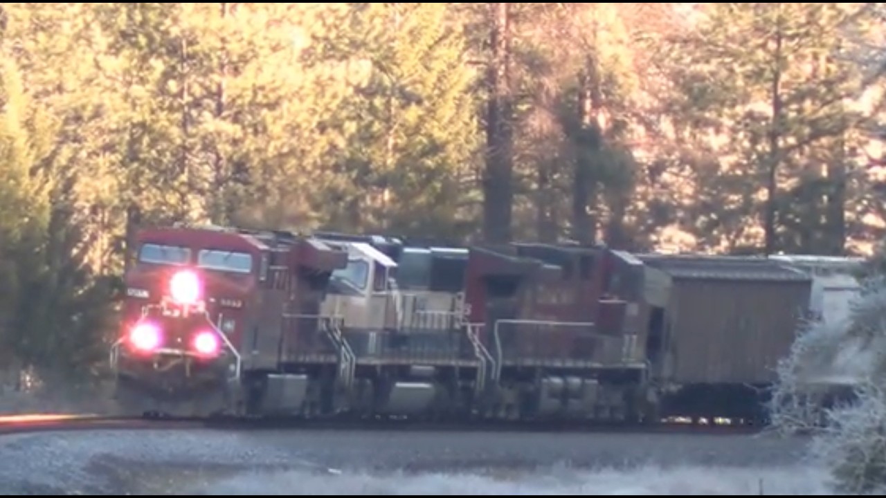 A short Z, CPKC Potash Train,, a Manifest, and a Grain Train Meets a Manifest 4K
