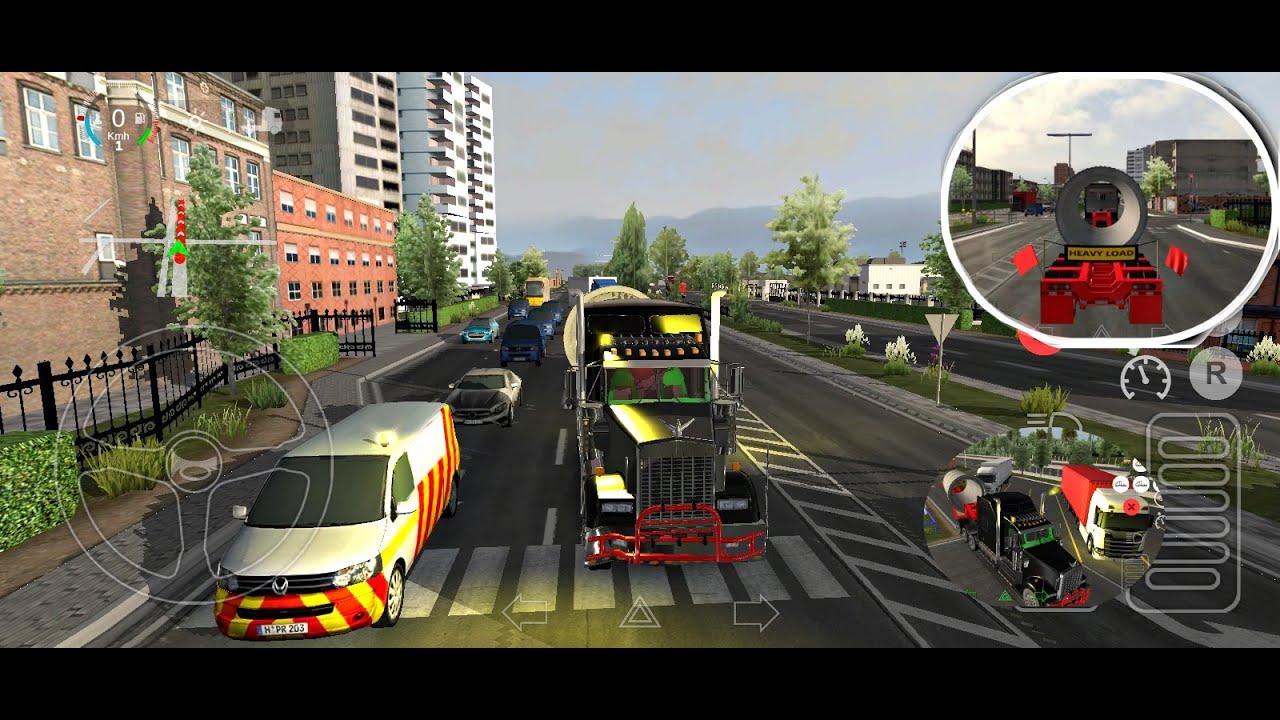 full journey with escort vehicle (Rosenheim-munich) || universal truck simulator