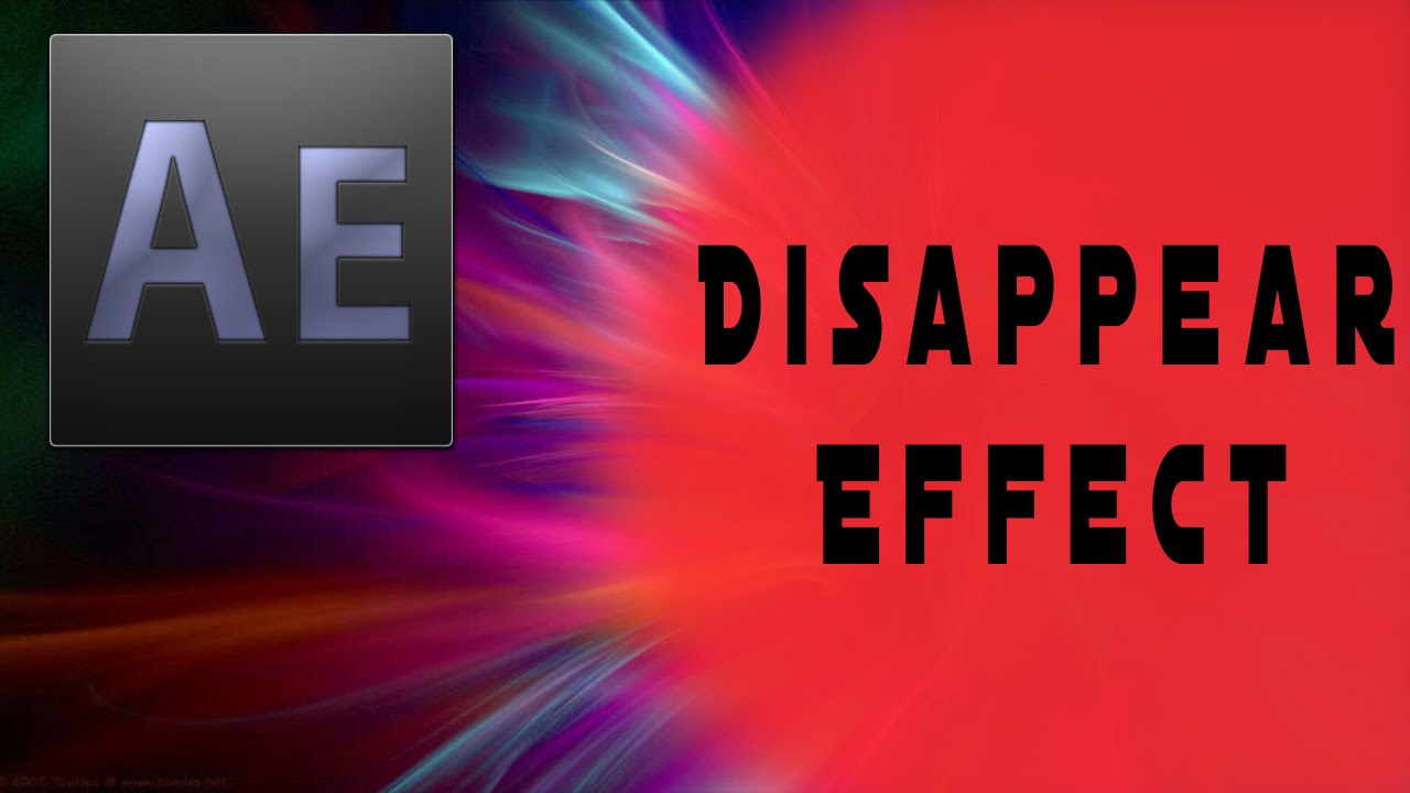After Effects Tutorial: Disappear Effect