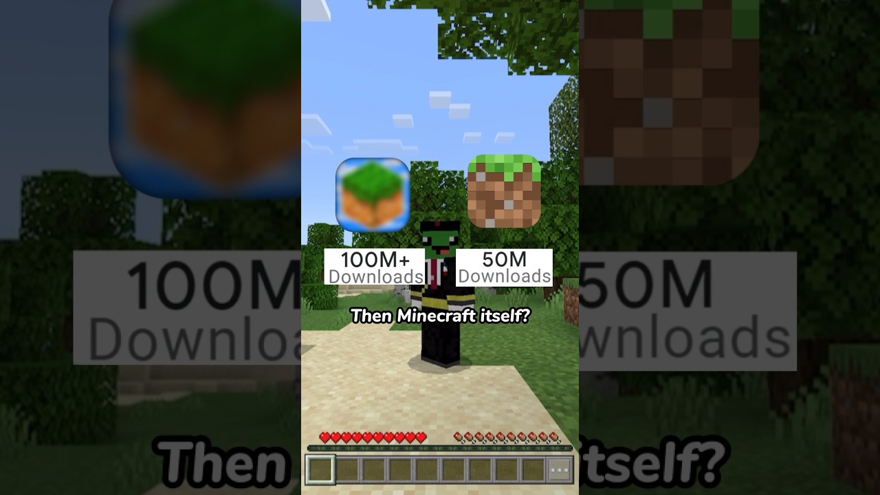 This Fake Minecraft Game Is More Popular Than The Original! #minecraft #shorts