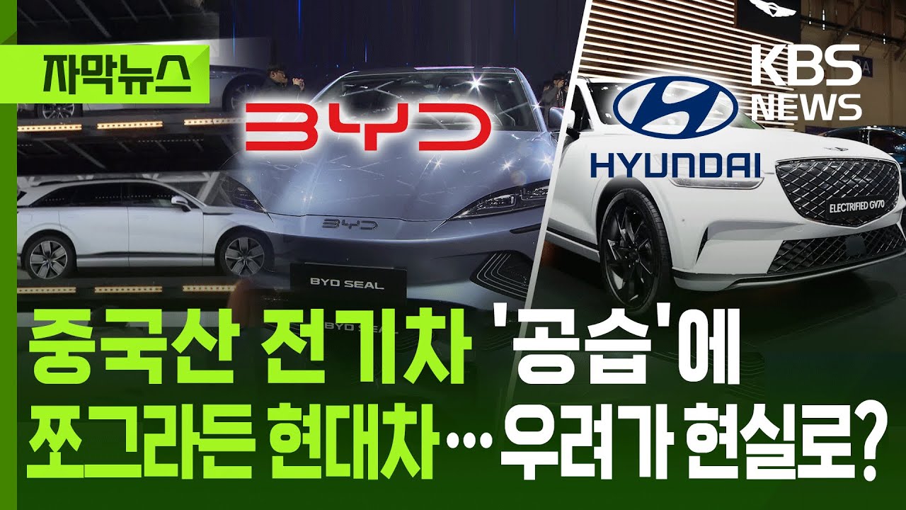 [자막뉴스] 중국산 전기차의 공습에 쪼그라든 현대차&hellip;우려가 현실로? / KBS 2025.12.16.