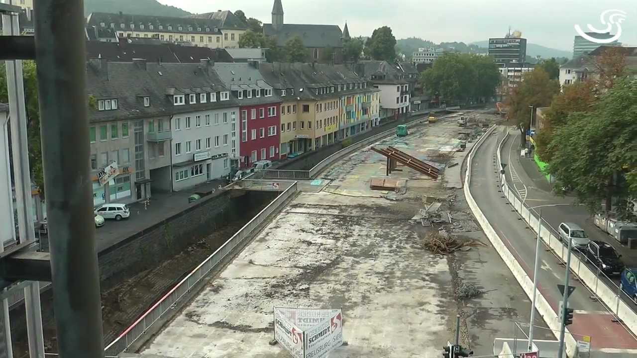 Siegen - Zu neuen Ufern: Baustellenführung mit Bürgermeister Mues