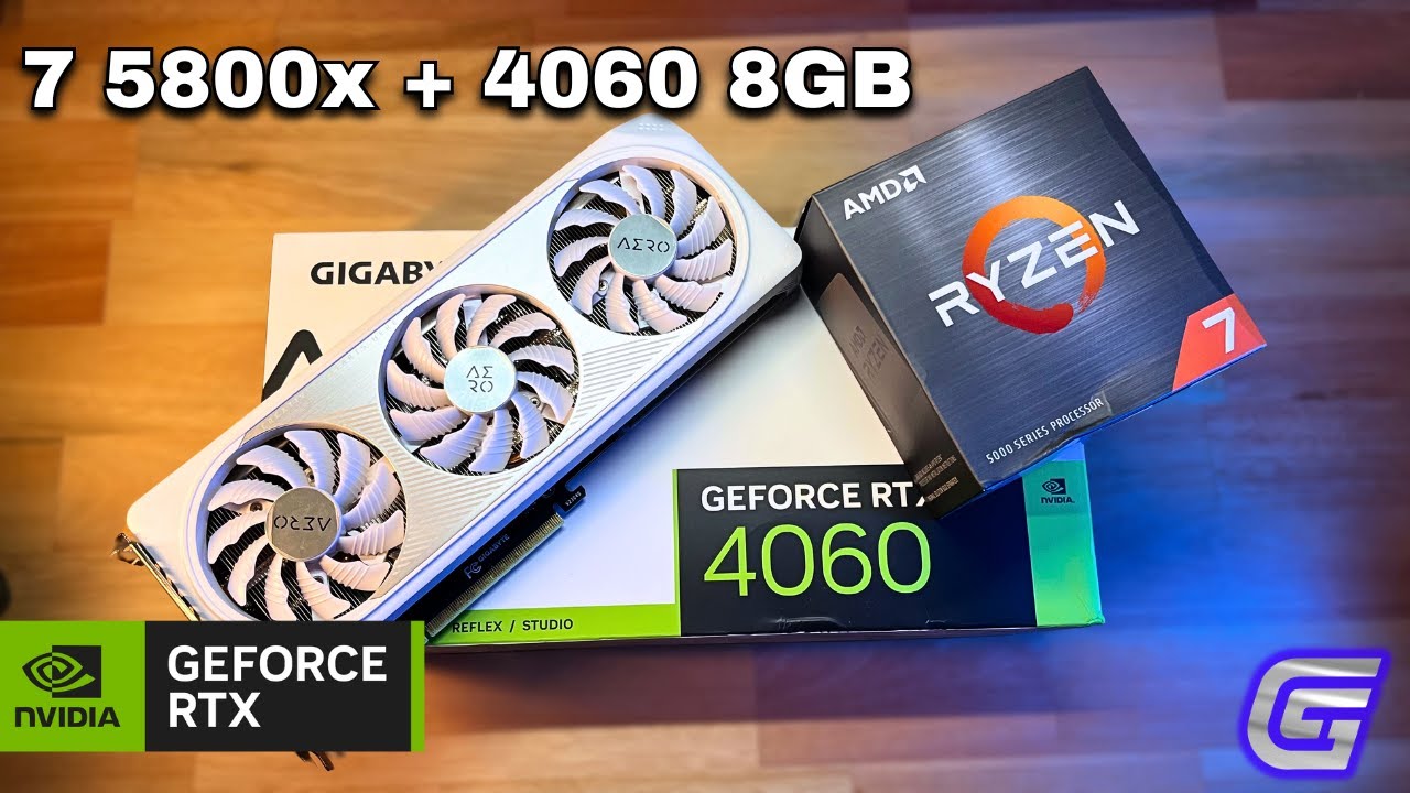 RTX 4060 GIGABYTE AERO + RYZEN 7 5800X - TESTES EM 7 JOGOS