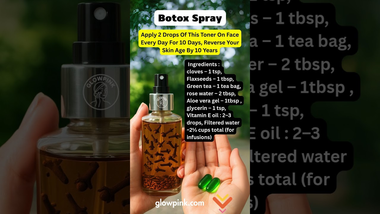 Clove Flaxseed Collagen Toner To Erase Wrinkles & Age Spots