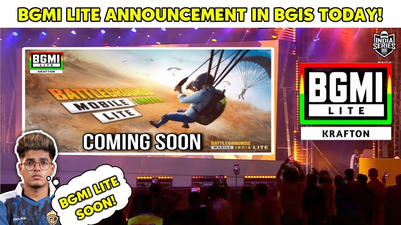 BGMI LITE ANNOUNCEMENT IN BGIS LAN TODAY! KRAFTON SET TO ANNOUNCE BGMI LITE 🔥 BGMI LITE NEWS 