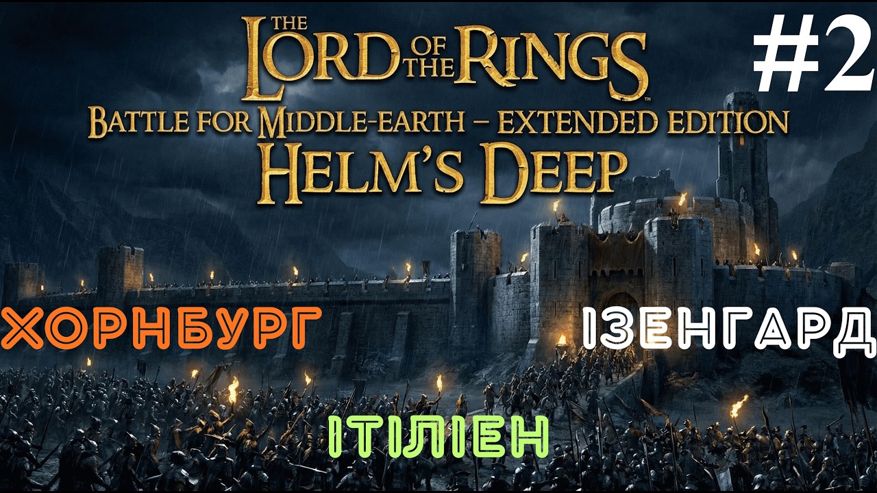 НАГАДУЄ ОРИГІНАЛ.....АЛЕ - LOTR BFME 1 EXTENDED EDITION ПРОХОДЖЕННЯ УКРАЇНСЬКОЮ. #2