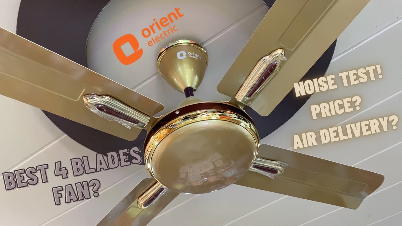 Orient Electric Quadro Ornamental 4 Blade ceiling fan | Electrical Unboxing