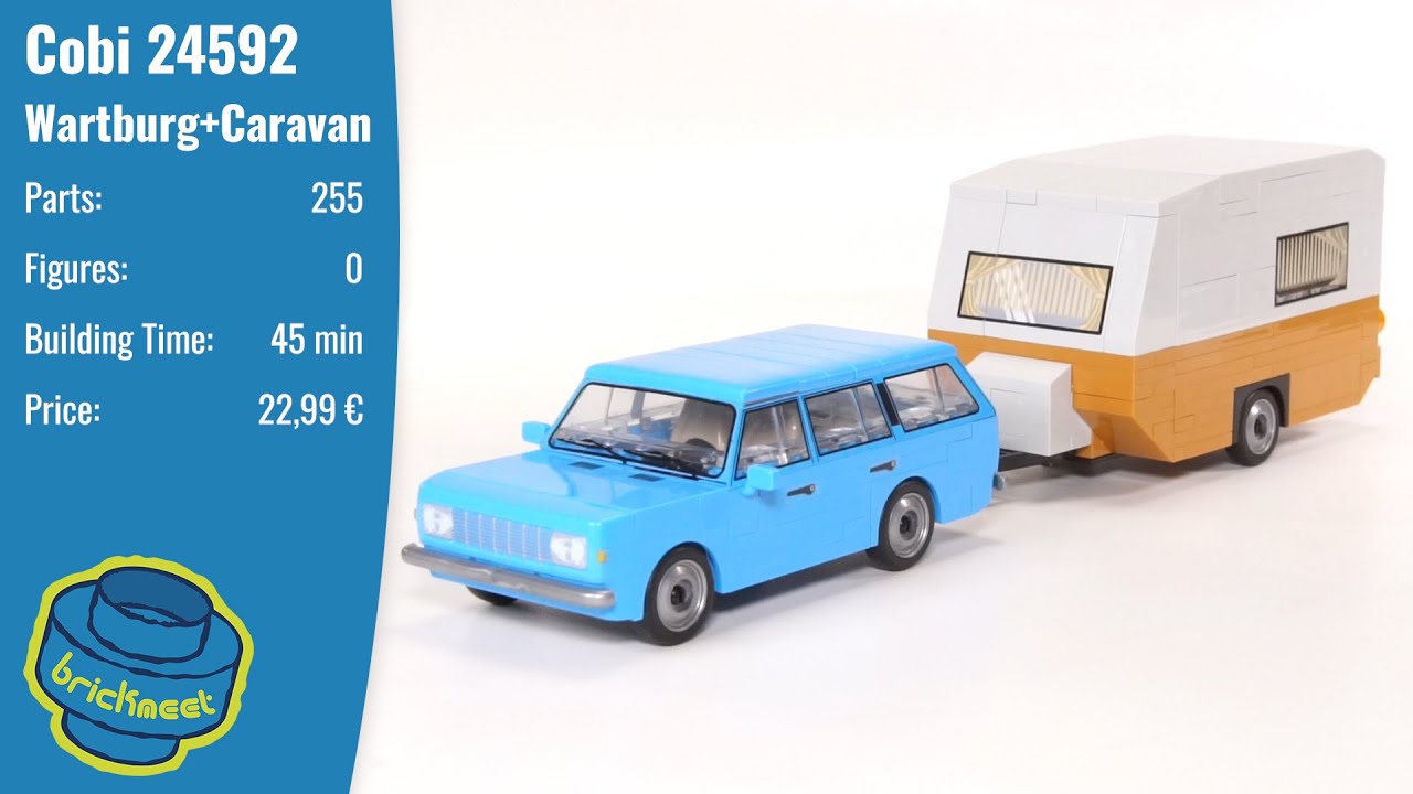 COBI 24592 Wartburg 353 Tourist + Caravan - Speed Build Review
