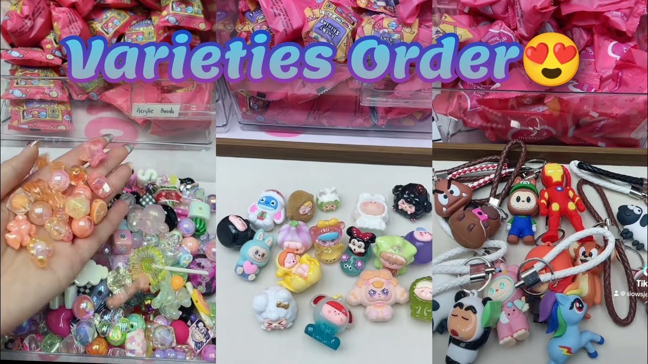 😱3D Figure/Book/Arcylic/PVC Keychain/💎beads😍 #luckybeads #luckykeychain #luckygame 