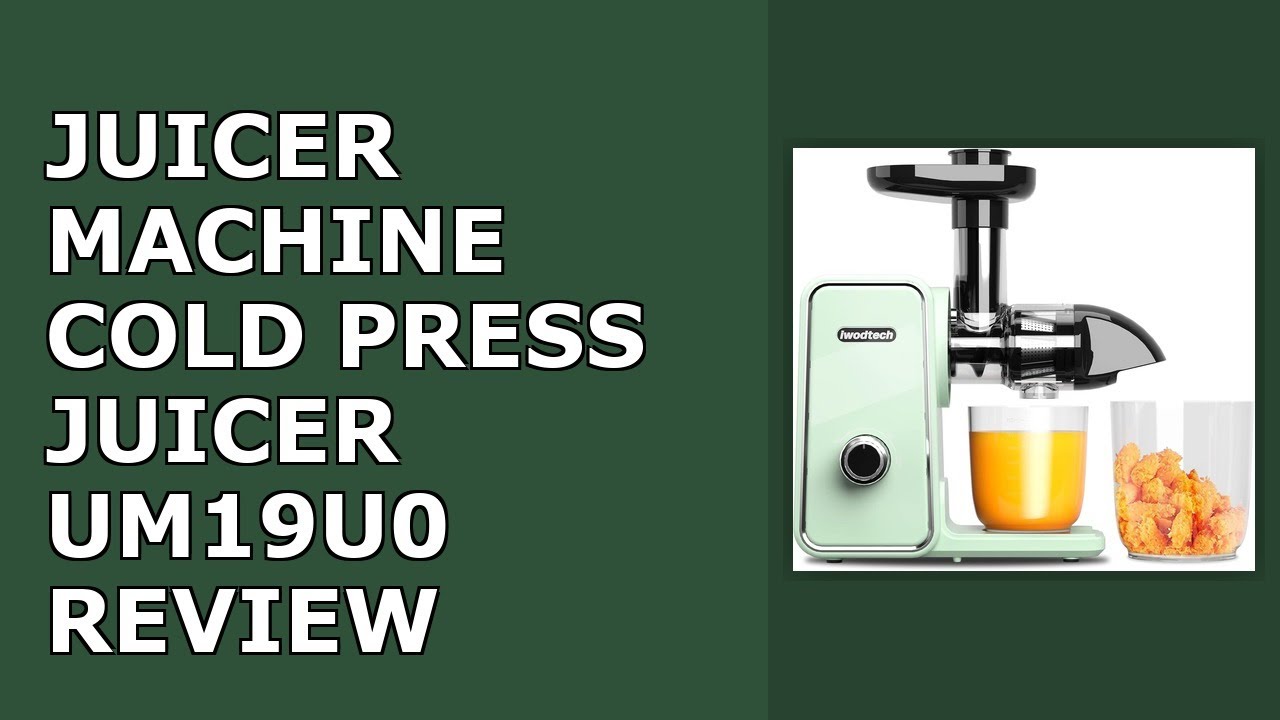 Juicer Machine, Cold Press Juicer with 2 Speed Modes, Slow Masticating Juicer Vegetable and Review