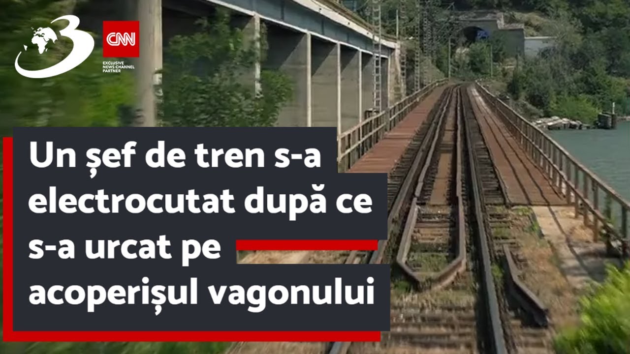 Un șef de tren s-a electrocutat după ce s-a urcat pe acoperișul vagonului