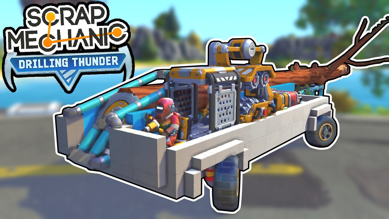I Built a Portable Sawmill for Chopping Trees! (Scrap Mechanic Chapter 2)