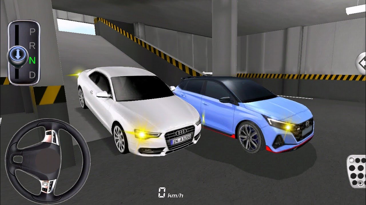 New Sedan Audi A5 in Parking Building | 3D Driving Class | driving class 3d | city car driving 3d