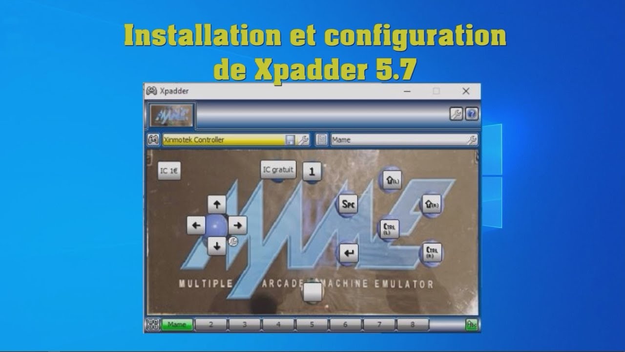 Installation et configuration de Xpadder