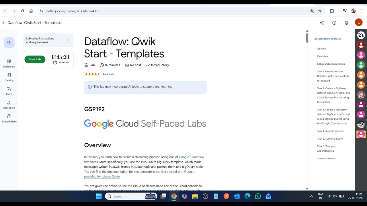Dataflow: Qwik Start - Templates || Lab Solution || Google Cloud Arcade 2026