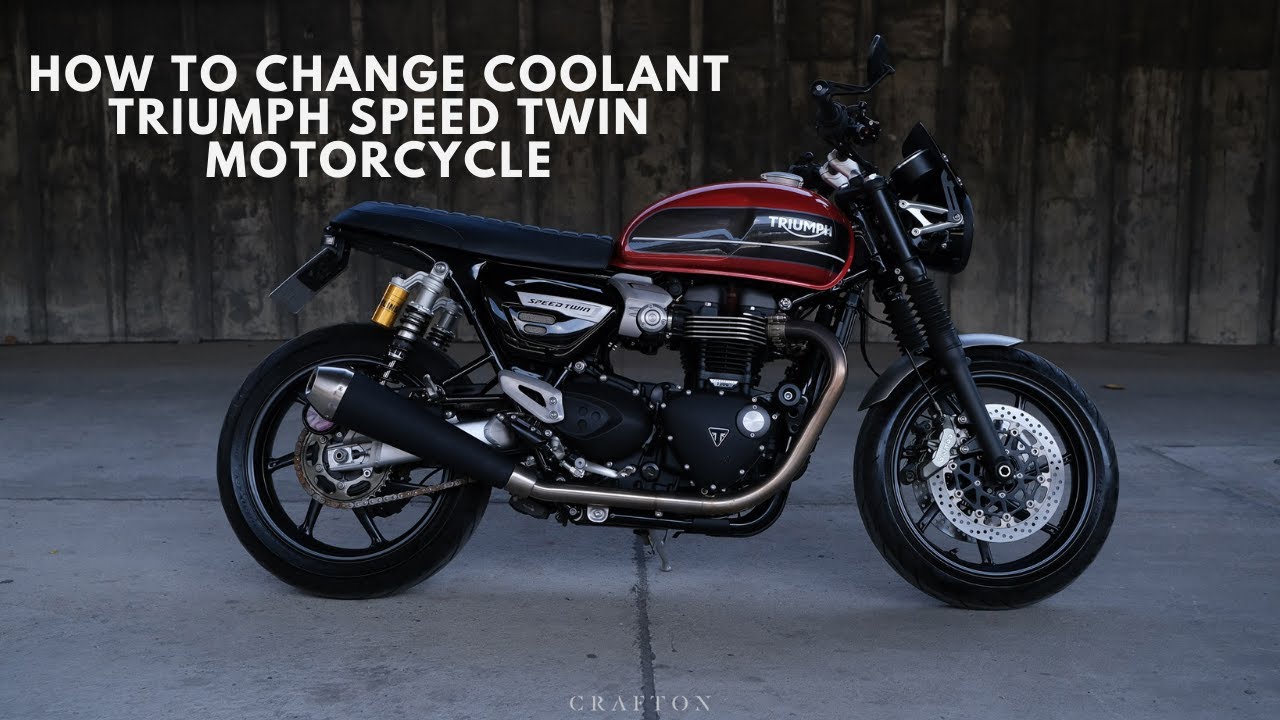 How to change the coolant on Triumph Speed Twin - Como trocar liquido de arrefecimento
