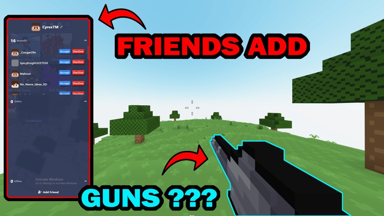 You Can Now Add Friends In Bloxd.io !!